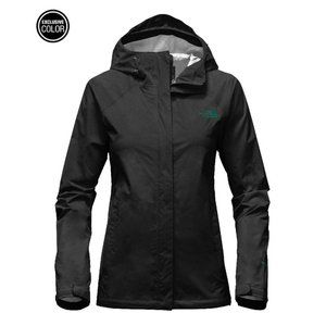 The North Face Women's Venture Jacket- Black Heather/Conifer Teal